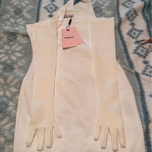 Brand new Miscreants Bodycon dress and gloves with tags:)